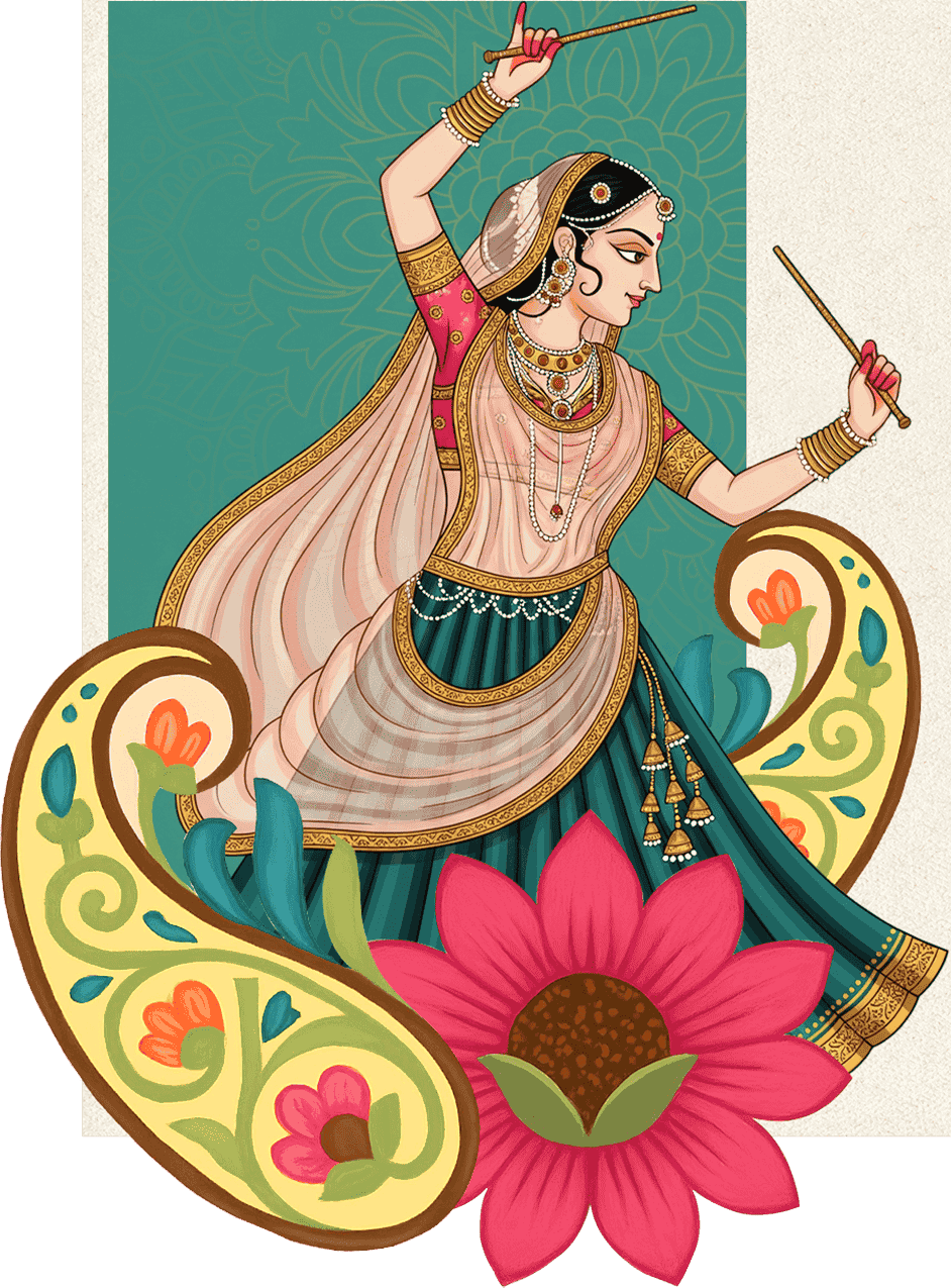 Garba Dancing Woman